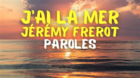 la mer paroles.